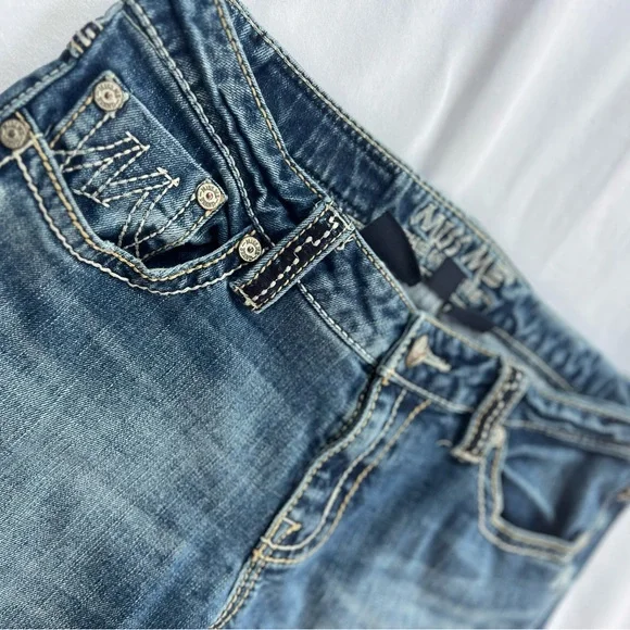 Miss Me Y2K Distressed Skinny Jeans Size 30 - Picture 4 of 7